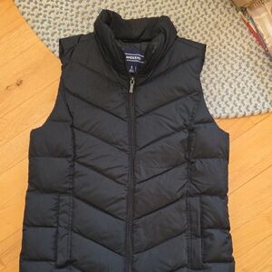 Lands' End Women's Black Quilted Vest